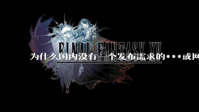 为什么国内没有一个发布需求的***或网站呢？